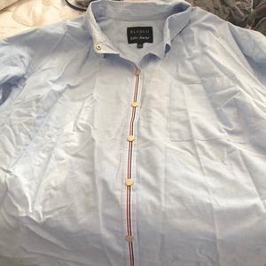 Blue dress shirt katie stunning